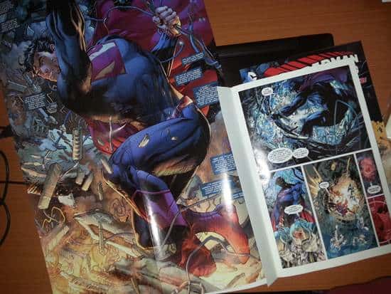 superman unchained fold out page
