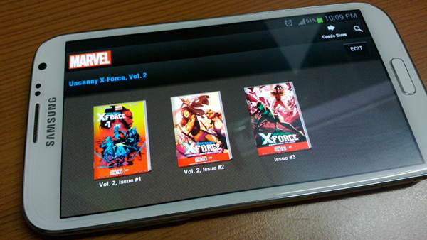 Reading Comics From My New Samsung Galaxy Note II 6